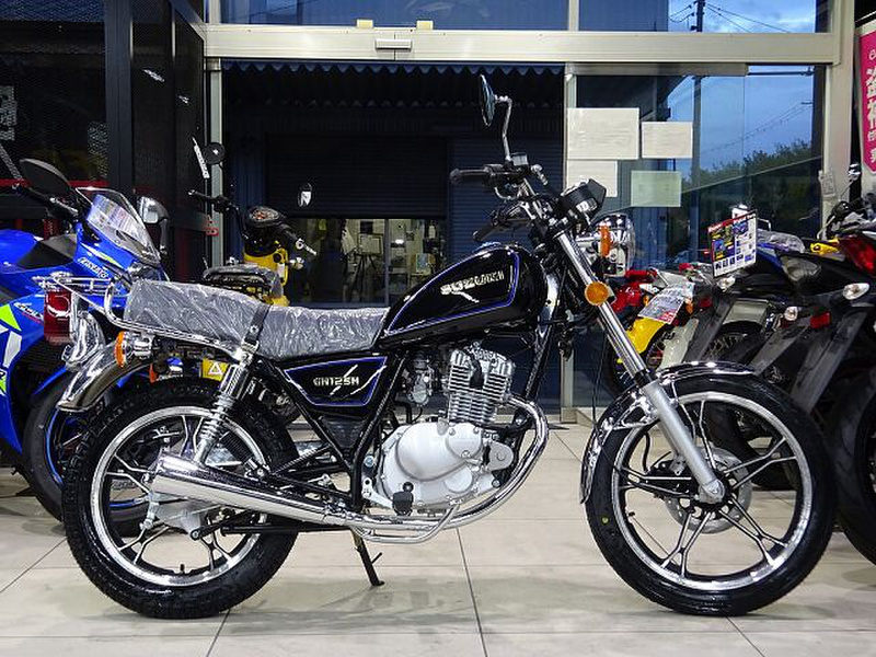 在庫有即納 スズキ GN125 QUIET エキゾーストマフラー FI用 ブラック