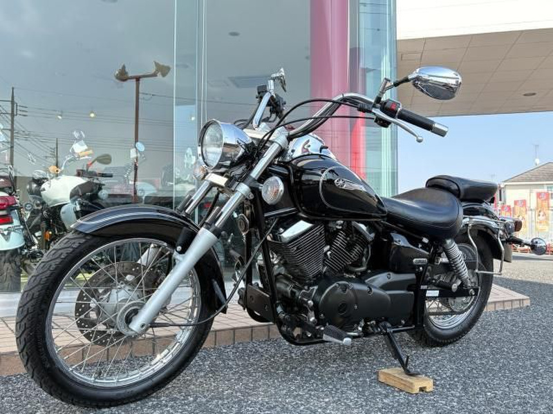 YAMAHA ドラックスター250 黒 エンジン始動確認 自賠責保険で乗れます 半額配送キャンペーン 現状渡し諸経費￥0- 横浜 P-Yard YAMAHA ドラッグスター250 黒 格安提供車 エンジン始動確認 半額配送