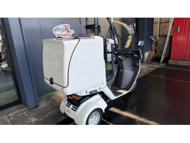 ★支払総額4.6万円★始動動画あり♪他画像等あり♪ ホンダ ジャイロキャノピー TA02 2スト、オイル交換必要なし！雨でも大活躍！リアボックス付き！通勤通学に♪ slide_file.jpg