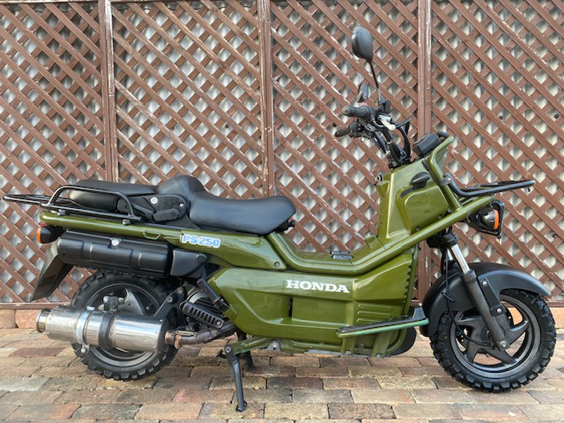 ホンダ　PS250 グリーン ホンダ PS250 カモフラージュグリーン 2006年式 丸目二灯