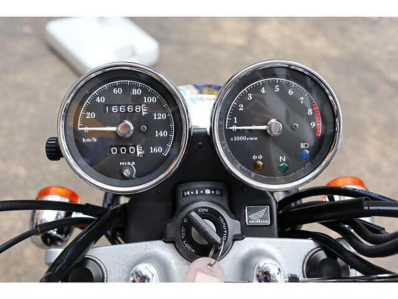 cb400ss スピード タコ メーター 走行少 - メーター