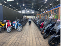 中古原付コーナーです。常時約１５０台在庫しております！
